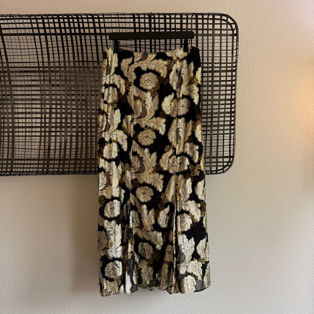 Farm Rio jacquard lurex slip maxi skirt - Picture 2 of 10